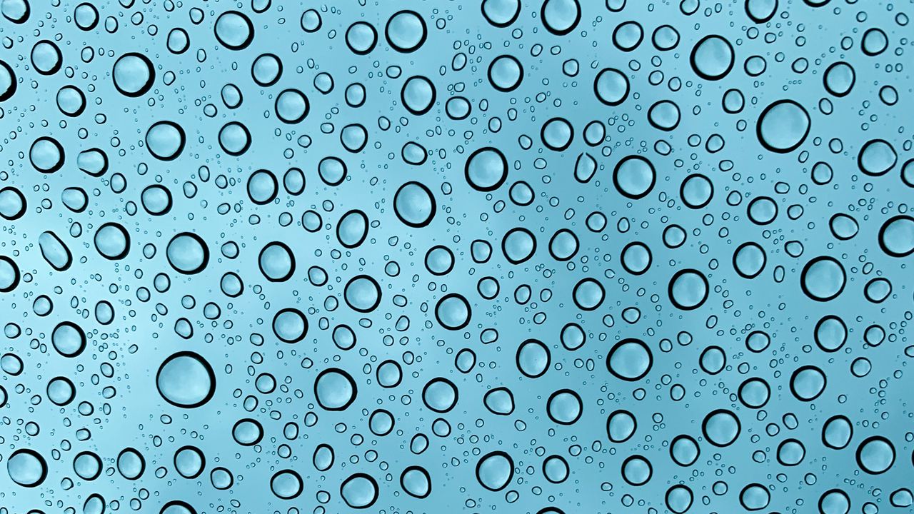 Обои капли, вода, стекло, паттерн