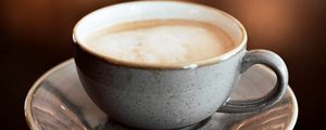 Превью обои капучино, чашка, напиток, посуда