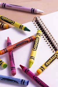 Превью обои карандаш, тетрадь, спираль, листы, разноцветный