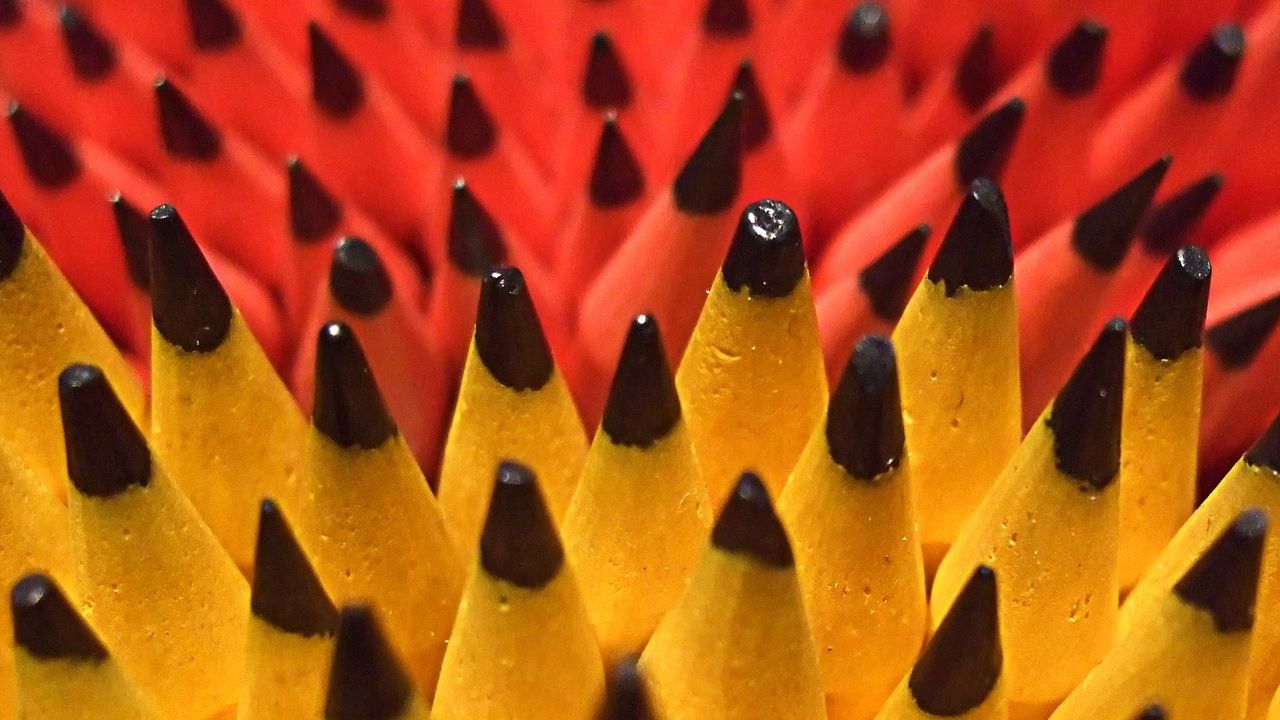 Обои карандаши, острие, форма, множество