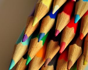 Превью обои карандаши, разноцветный, набор, острие