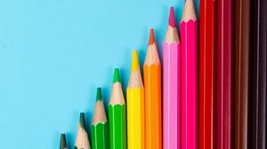 Превью обои карандаши, разноцветный, цвета, рисование