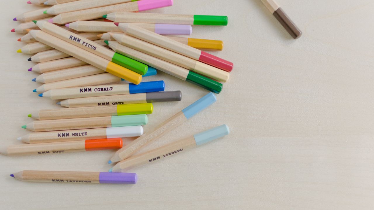 Обои карандаши, разноцветный, творчество