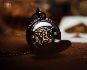 Превью обои карманные часы, часы, антиквариат, макро