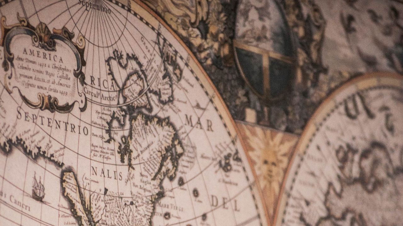 Обои карта мира, карта, старинная, география