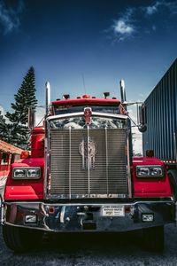 Превью обои kenworth, грузовик, автомобиль, красный