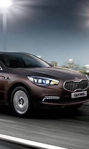 Превью обои kia quoris, kia motors, kia, концепт, вид сбоку