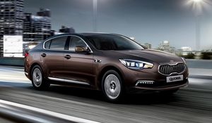 Превью обои kia quoris, kia motors, kia, концепт, вид сбоку