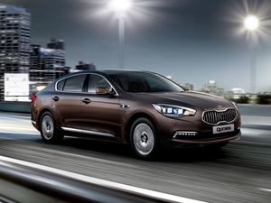 Превью обои kia quoris, kia motors, kia, концепт, вид сбоку