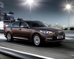 Превью обои kia quoris, kia motors, kia, концепт, вид сбоку