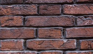 Превью обои кирпичная стена, стена, красный, кирпичи