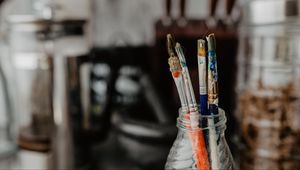 Превью обои кисточки, художественный, краски