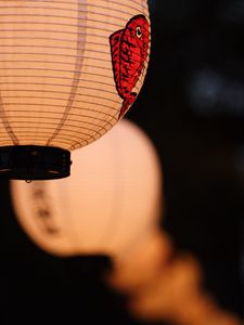 Превью обои китайский фонарик, гирлянда, свет, декор