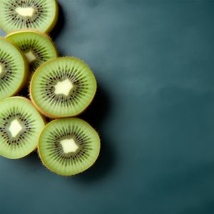 Превью обои киви, фрукты, фон, темный, еда