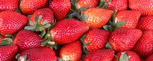 Превью обои клубника, фрукты, ягоды, красный