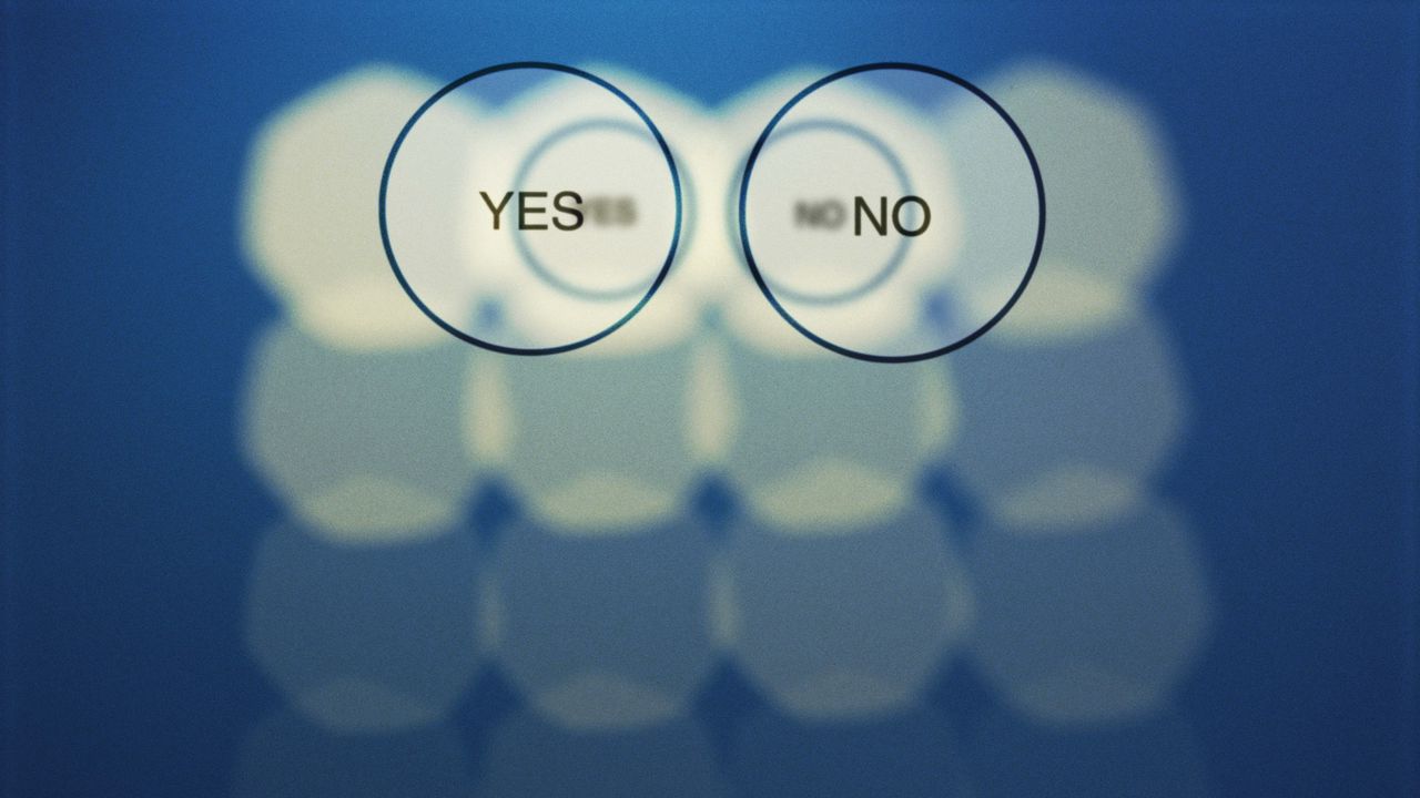 Обои кнопка, абстракция, синий фон