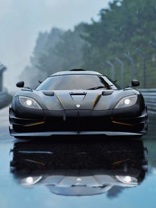 Превью обои koenigsegg ccx, koenigsegg, спорткар, гонки, вид спереди