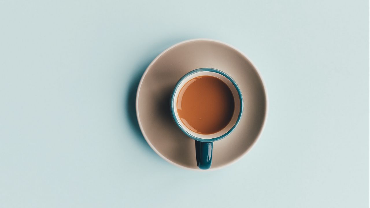 Обои кофе, чашка, минимализм