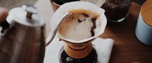 Превью обои кофе, чашка, пенка