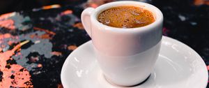 Превью обои кофе, эспрессо, чашка, пенка