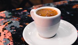 Превью обои кофе, эспрессо, чашка, пенка