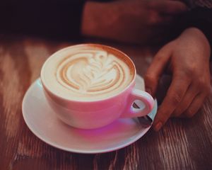 Превью обои кофе, капучино, корица