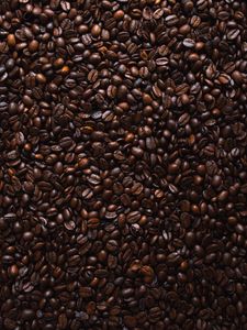 Превью обои кофе, кофейные зерна, обжаренный, зерна, текстура
