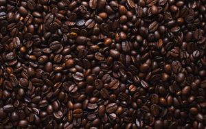 Превью обои кофе, кофейные зерна, обжаренный, зерна, текстура