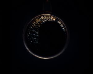 Превью обои кофе, напиток, кружка, черный