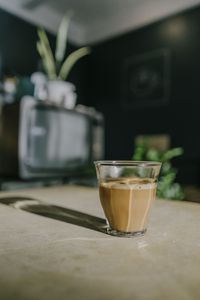 Превью обои кофе, напиток, стакан, стекло