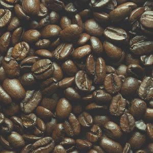 Превью обои кофейные зерна, кофе, коричневый, макро