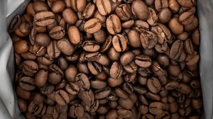 Превью обои кофейные зерна, кофе, коричневый, зерна