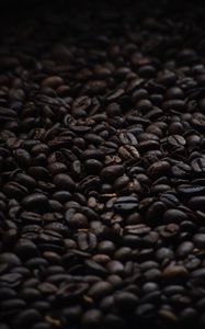 Превью обои кофейные зерна, кофе, коричневый, темный, зерна