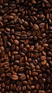 Превью обои кофейные зерна, кофе, обжаренный, коричневый