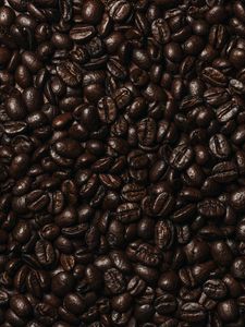 Превью обои кофейные зерна, кофе, зерна, коричневый, темный