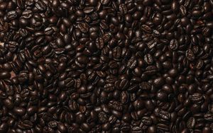 Превью обои кофейные зерна, кофе, зерна, коричневый, темный