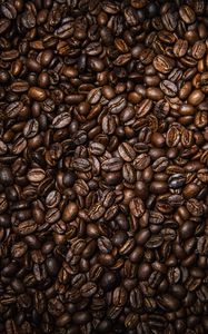 Превью обои кофейные зерна, кофе, зерна, коричневый, текстура