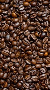 Превью обои кофейные зерна, зерна, кофе, коричневый