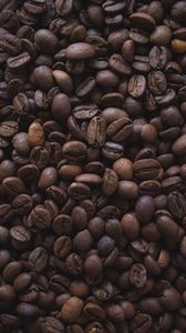 Превью обои кофейные зерна, зерна, кофе, макро, коричневый