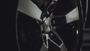 Превью обои колесо, диск, металл, серый