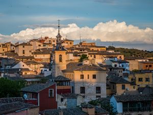 Превью обои колокольня, здания, старый, архитектура, город