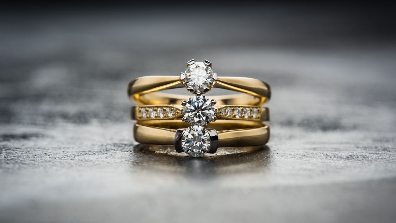 Обои кольца, бриллианты, украшение