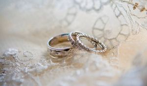 Превью обои кольца, свадьба, любовь, узоры, золото