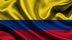 Превью обои колумбия, атлас, флаг, линии, ткань