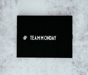 Превью обои команда, понедельник, надпись, текст, хэштег