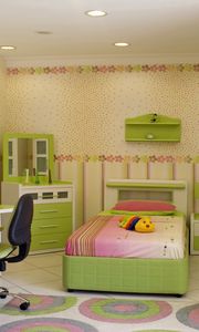Превью обои комната, стиль, детская, интерьер, спальня, дизайн