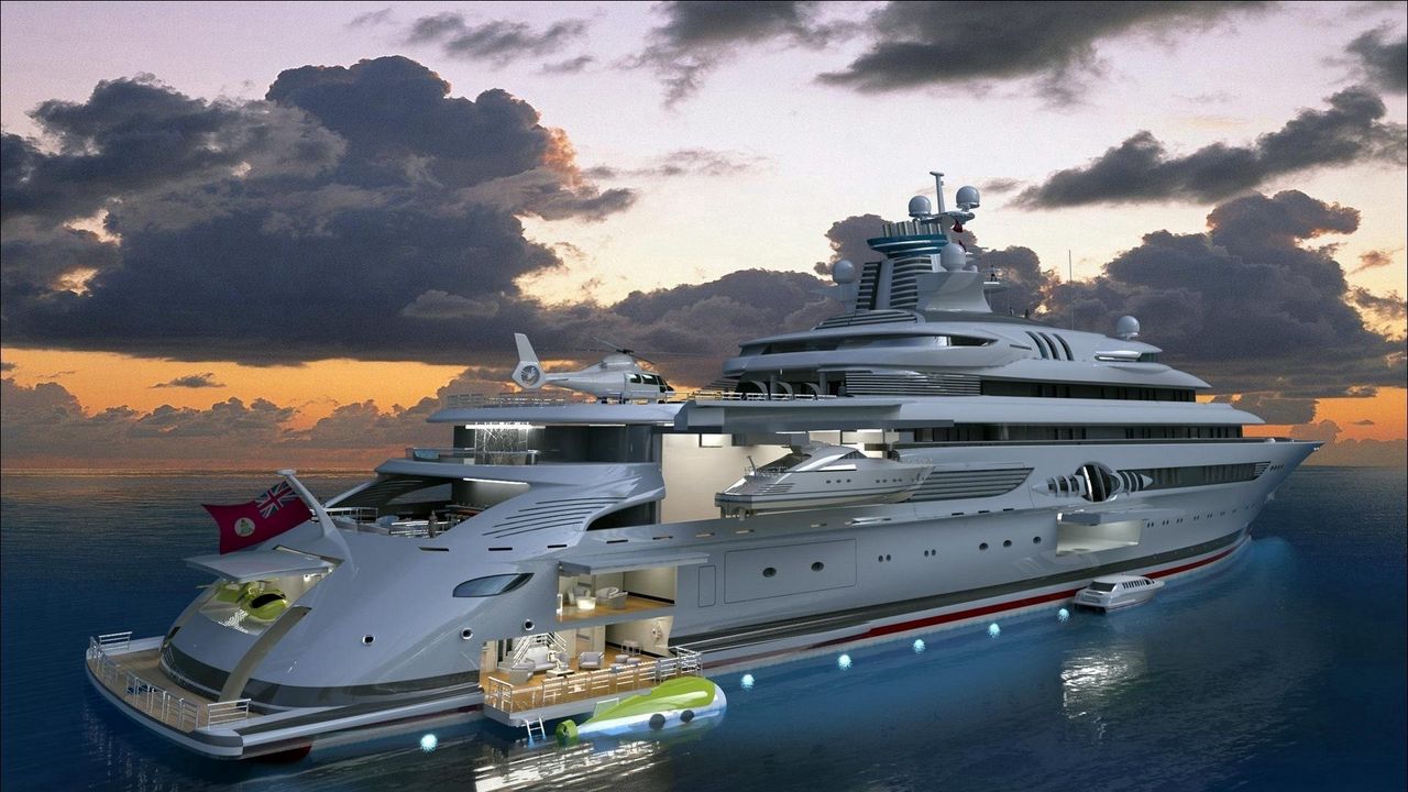 Обои концепция, яхта, море, стиль, современный