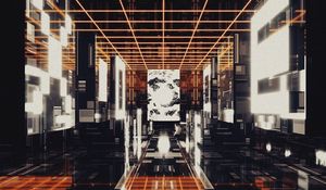 Превью обои коридор, интерьер, дизайн, sci-fi, арт