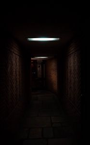 Превью обои коридор, темный, темнота