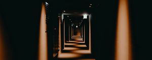 Превью обои коридор, тоннель, свет, освещение, темный